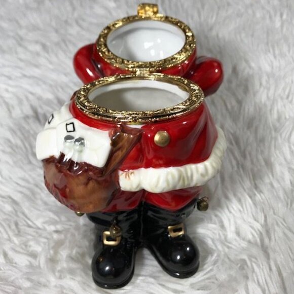 NWOT Vintage Coca-Cola Santa with His List Ceramic Keepsake Box - Picture 8 of 10